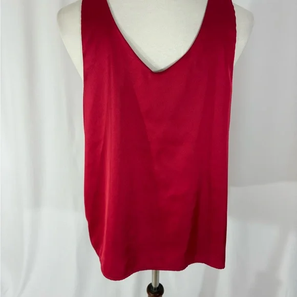Ekouaer (Amazon)Red Sleeveless V-Neck Top - Picture 4 of 5